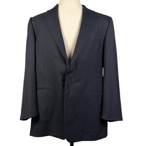 Hickey Freeman Ing Loro Piana Wool Blazer Mens 42 Navy Super 130s Sportcoat